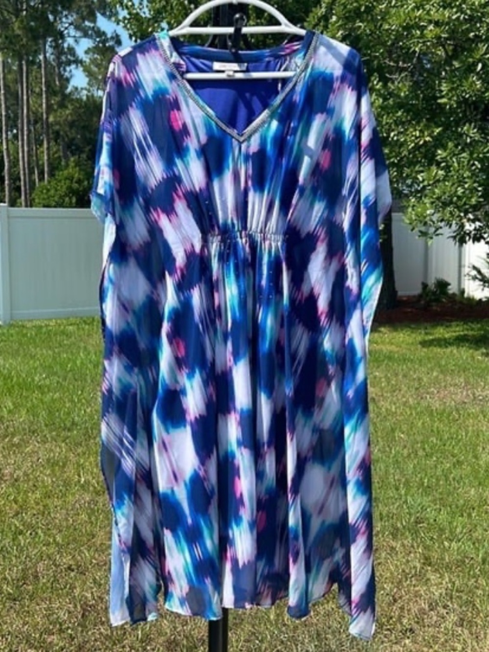 Jennifer Lopez Size 0X / 12W-14W embellished caftan dress